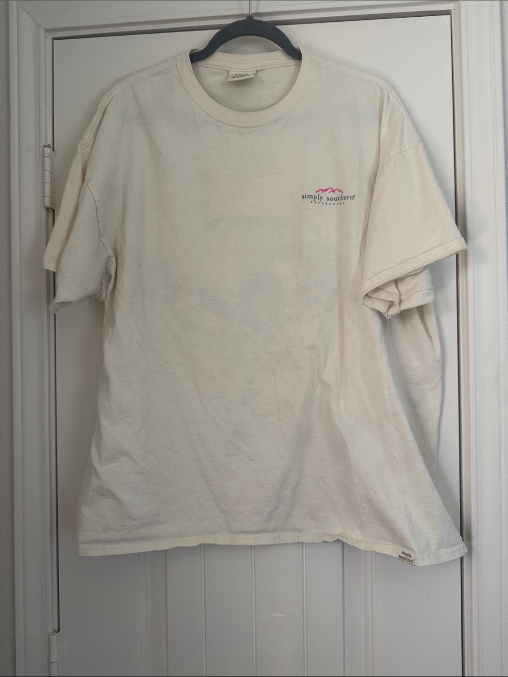 Simply Southern Cream Short-Sleeve Crewneck T-Shirt